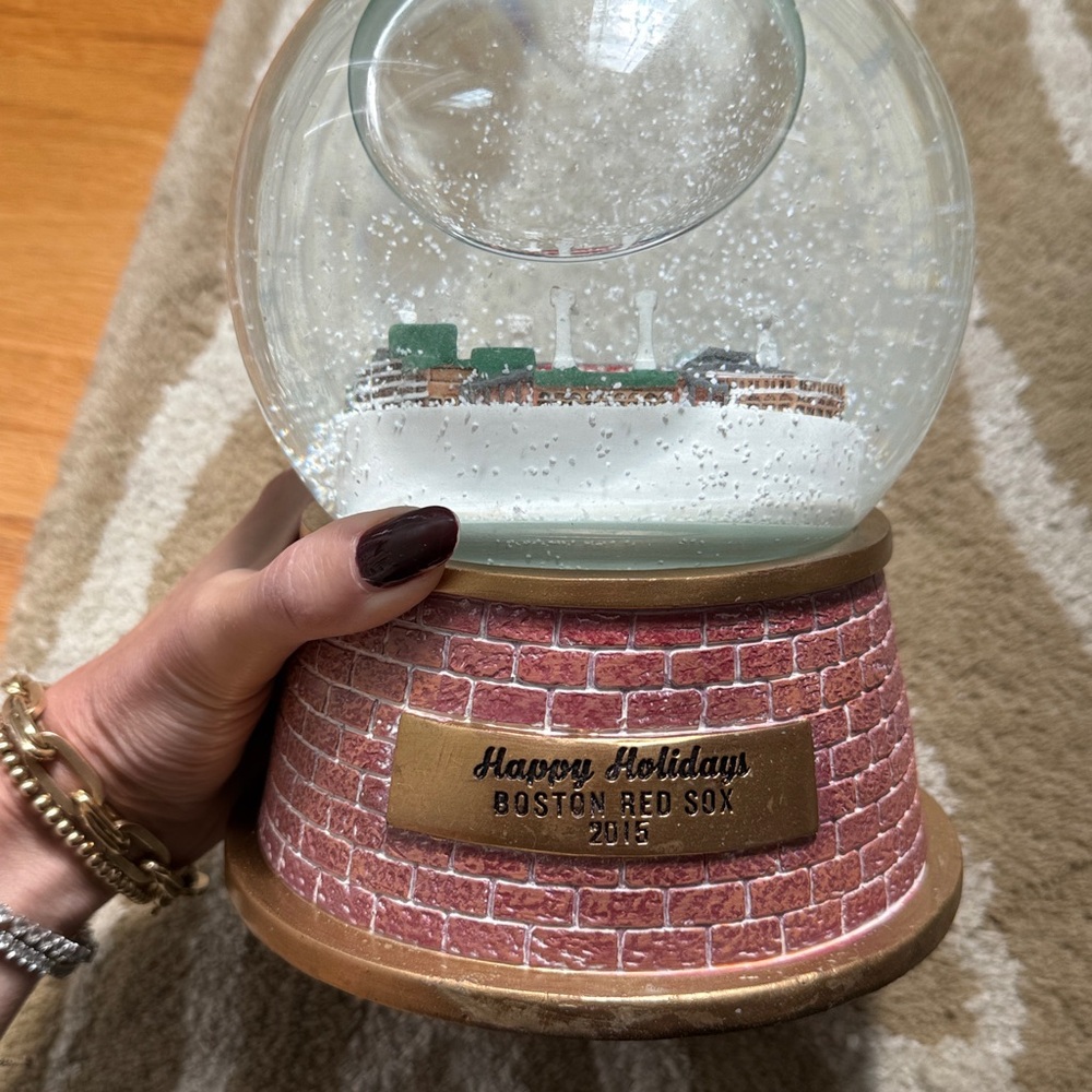 rare* commemorative Boston Red Sox Snow Globe Ltded lux bond & green huge! 1/600